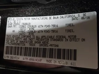 2016 Toyota Tacoma SR with VIN 3TMCZ5AN5GM037336, listed as a IAAI auction lot 41599492 with 76,262 mi miles. Bid and sale history available at carsss.com. Image 9.