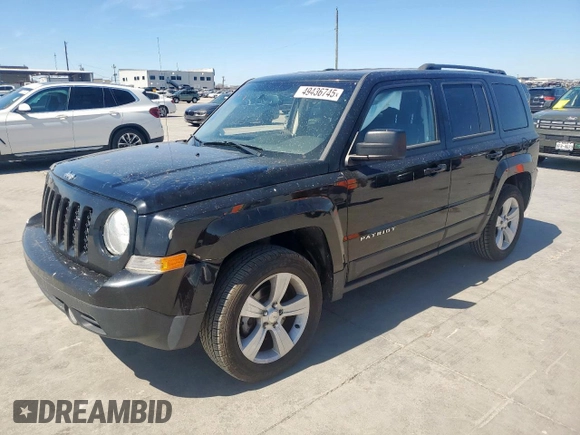 2017 Jeep Patriot Latitude with VIN 1C4NJPFB3HD183676, listed as a Copart auction lot 49436745 with 160,690 mi miles and Clean Title. Bid and sale history available at DreamBid. Image 1.