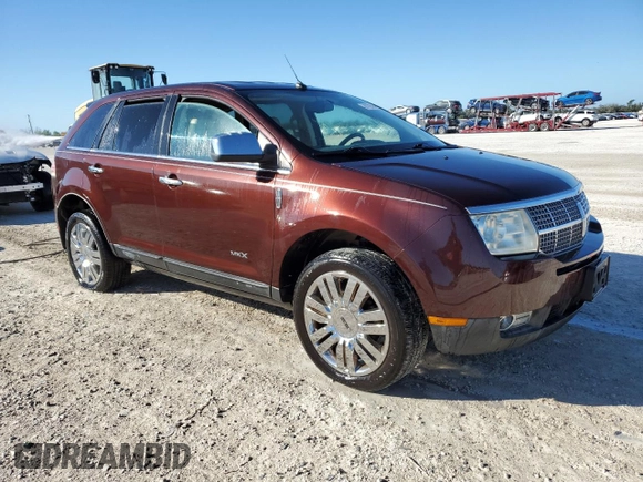 2009 Lincoln MKX with VIN 2LMDU68C09BJ01624, listed as a Copart auction lot 81172834 with Not Provided miles and Salvage Title. Bid and sale history available at carsss.com. Image 4.