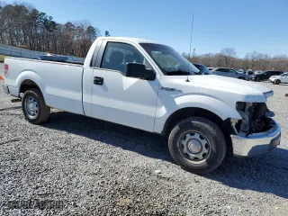 2014 Ford F-150 XL with VIN 1FTNF1CF2EKG40944, listed as a Copart auction lot 45342825 with 43,854 mi miles and Salvage Title. Bid and sale history available at carsss.com. Image 4.