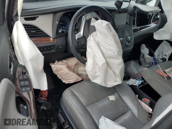 2016 Toyota Sienna Ltd with VIN 5TDDK3DC7GS132956, listed as a Copart auction lot 89190975 with 0 mi miles and Salvage Title. Bid and sale history available at carsss.com. Image 8.