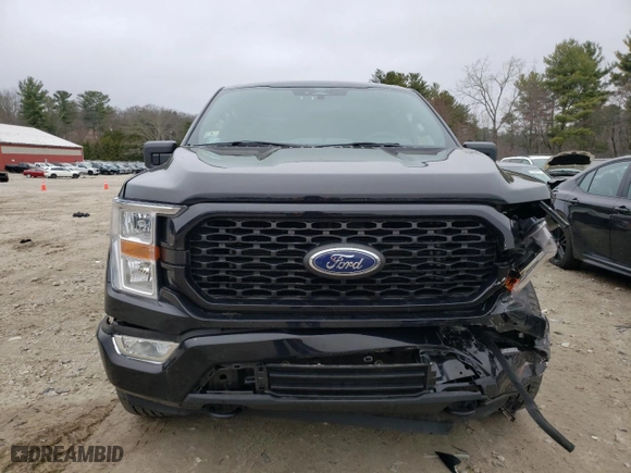 2022 Ford F-150 XL with VIN 1FTFW1E54NKD97002, listed as a Copart auction lot 50635305 with 22,177 mi miles and Salvage Title. Bid and sale history available at carsss.com. Image 5.