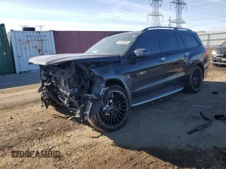 2017 Mercedes-Benz GLS with VIN 4JGDF7FE2HA760279, listed as a Copart auction lot 44255265 with 66,803 mi miles and Salvage Title. Bid and sale history available at carsss.com. Image 1.
