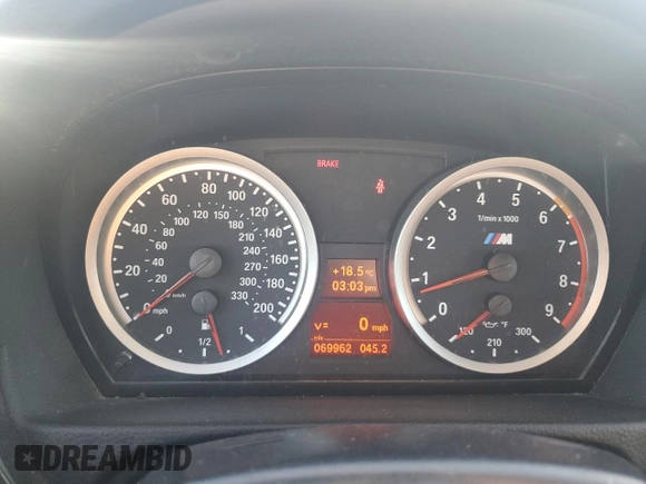 2011 BMW M3 with VIN WBSDX9C51BE783918, listed as a Copart auction lot 80067284 with 69,962 mi miles and Salvage Title. Bid and sale history available at carsss.com. Image 9.