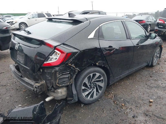 2019 Honda Civic Hatchback LX with VIN SHHFK7H39KU221921, listed as a IAAI auction lot 41556403 with 73,852 mi miles. Bid and sale history available at carsss.com. Image 4.