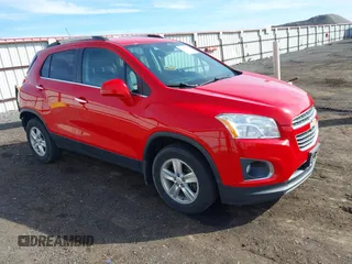 2016 Chevrolet Trax LTZ with VIN KL7CJRSBXGB572279, listed as a IAAI auction lot 41866351 with 97,363 mi miles. Bid and sale history available at carsss.com. Image 1.