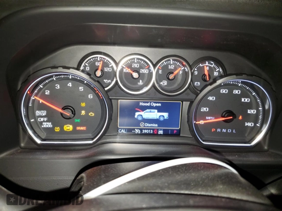 2020 Chevrolet Silverado 1500 with VIN 1GCVYEED2LZ343819, listed as a Copart auction lot 47255045 with 39,013 mi miles and Salvage Title. Bid and sale history available at DreamBid. Image 9.