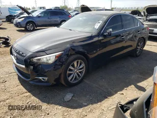 2014 Infiniti Q50 z VIN JN1BV7AR8EM690499, wystawiony jako Copart lot #69104184 z przebiegiem 127 055 mil mil oraz Szkoda całkowita • Salvage title. Historia ofert i sprzedaży dostępna na DreamBid. Obrazek 1.
