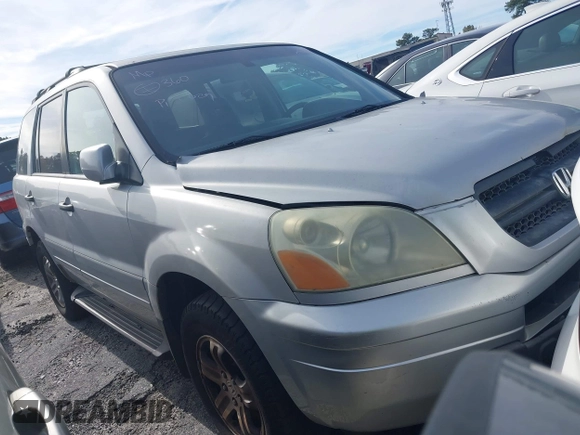 2003 Honda Pilot EX with VIN 2HKYF18593H504030, listed as a IAAI auction lot 35742950 with Not Provided miles and . Bid and sale history available at DreamBid. Image 1.