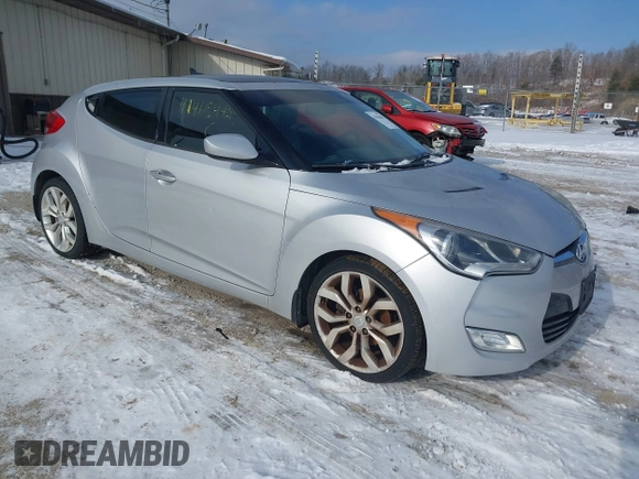 2012 Hyundai Veloster w/Gray Int with VIN KMHTC6AD3CU029042, listed as a IAAI auction lot 41416442 with 109,968 mi miles and . Bid and sale history available at DreamBid. Image 1.