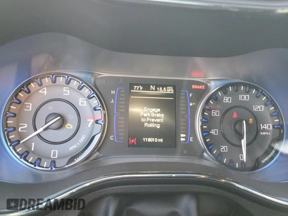 2015 Chrysler 200 S with VIN 1C3CCCDG9FN601579, listed as a Copart auction lot 55183085 with 119,010 mi miles and Clean Title. Bid and sale history available at carsss.com. Image 9.