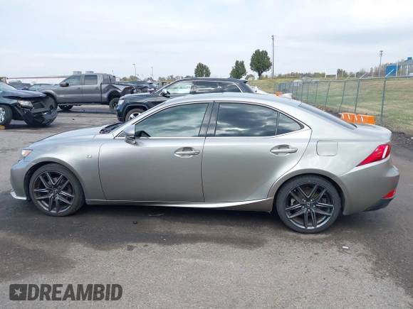 2015 Lexus IS 250 with VIN JTHBF1D29F5050317, listed as a IAAI auction lot 40681786 with 173,799 mi miles. Bid and sale history available at carsss.com. Image 14.