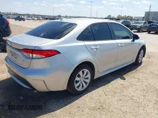 2020 Toyota Corolla LE with VIN JTDEPRAE0LJ114241, listed as a IAAI auction lot 41762404 with 44,571 mi miles. Bid and sale history available at carsss.com. Image 4.