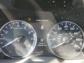 2015 Acura RLX Tech Pkg with VIN JH4KC1F52FC001004, listed as a Copart auction lot 48388385 with 248,635 mi miles and Salvage Title. Bid and sale history available at carsss.com. Image 9.