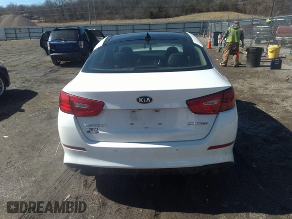 2015 Kia Optima SXL Turbo with VIN 5XXGR4A60FG378566, listed as a IAAI auction lot 41750017 with 111,850 mi miles and . Bid and sale history available at DreamBid. Image 16.