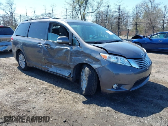2013 Toyota Sienna XLE with VIN 5TDDK3DC0DS059036, listed as a IAAI auction lot 42069896 with 124,105 mi miles and . Bid and sale history available at DreamBid. Image 1.