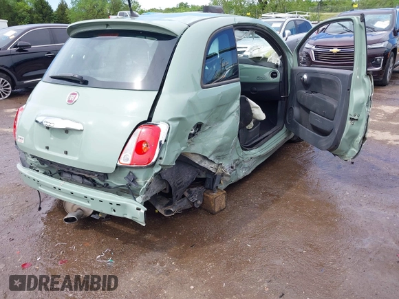 2015 FIAT 500 Sport z VIN 3C3CFFBR5FT663509, wystawiony jako IAAI lot #42117175 z przebiegiem 81 358 mil mil oraz . Historia ofert i sprzedaży dostępna na DreamBid. Obrazek 4.