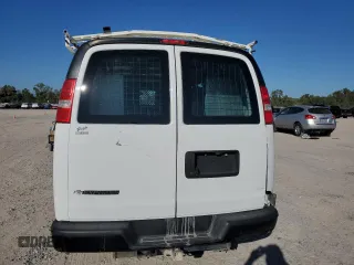 2018 Chevrolet Express Cargo Van with VIN 1GCWGAFP7J1308813, listed as a Copart auction lot 76701314 with 230,531 mi miles and Clean Title. Bid and sale history available at carsss.com. Image 6.
