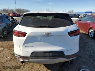 2025 Chevrolet Blazer LT with VIN 3GNKBCR4XSS110678, listed as a Copart auction lot 42407585 with 1,836 mi miles and Salvage Title. Bid and sale history available at carsss.com. Image 6.