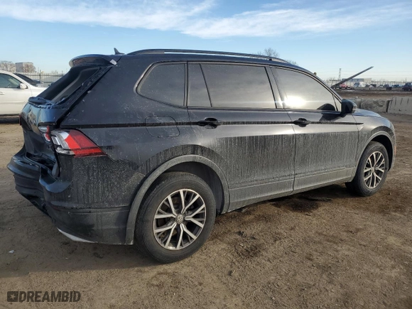 2021 Volkswagen Tiguan S with VIN 3VV0B7AXXMM098764, listed as a Copart auction lot 43116995 with 52,239 mi miles and Salvage Title. Bid and sale history available at carsss.com. Image 3.