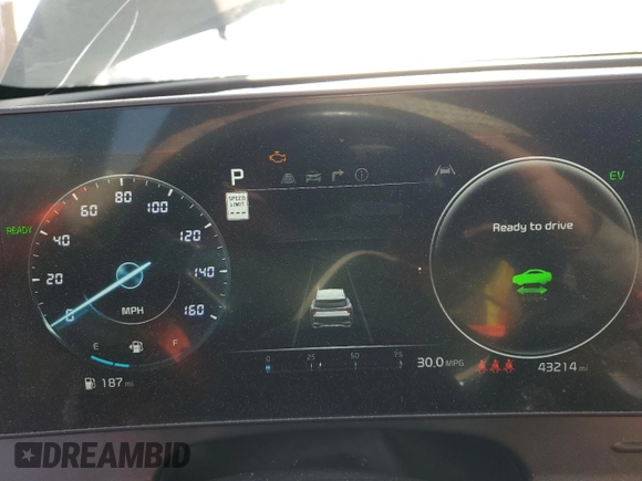 2023 Kia Sportage SX-Prestige with VIN KNDPXCAG0P7037638, listed as a Copart auction lot 58494875 with 43,214 mi miles and Salvage title. Bid and sale history available at DreamBid. Image 9.