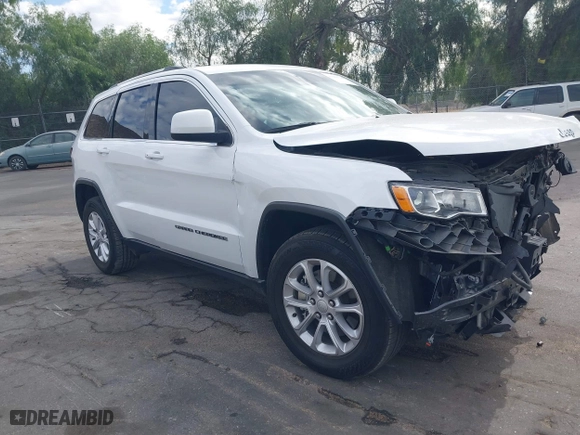 2021 Jeep Grand Cherokee Laredo X with VIN 1C4RJEAG7MC814311, listed as a IAAI auction lot 41086735 with 35,046 mi miles. Bid and sale history available at carsss.com. Image 1.
