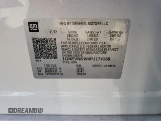2023 Chevrolet Traverse High Country with VIN 1GNEVNKW4PJ174168, listed as a Copart auction lot 51582914 with Not provided miles and Salvage title. Bid and sale history available at DreamBid. Image 13.