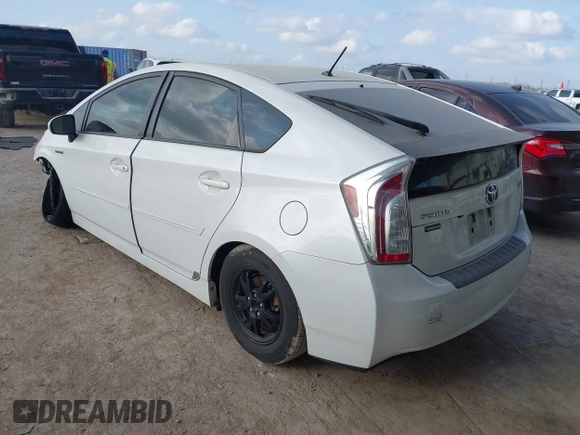 2013 Toyota Prius One with VIN JTDKN3DU0D5678426, listed as a IAAI auction lot 41517640 with 121,740 mi miles. Bid and sale history available at carsss.com. Image 3.