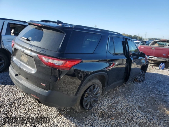 2021 Chevrolet Traverse RS with VIN 1GNERJKW4MJ127876, listed as a Copart auction lot 80226464 with 124,457 mi miles and Salvage Title. Bid and sale history available at carsss.com. Image 3.