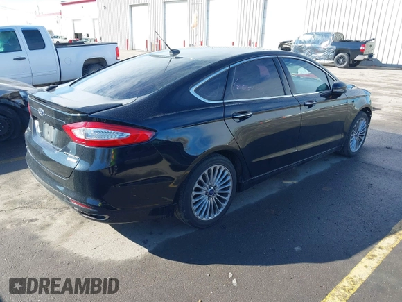 2016 Ford Fusion Titanium with VIN 3FA6P0K9XGR152837, listed as a IAAI auction lot 41647436 with 196,700 mi miles. Bid and sale history available at carsss.com. Image 4.