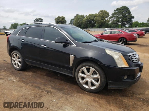 2014 Cadillac SRX Performance Collection with VIN 3GYFNCE38ES525883, listed as a Copart auction lot 55085505 with 160,609 mi miles and Salvage title. Bid and sale history available at DreamBid. Image 4.