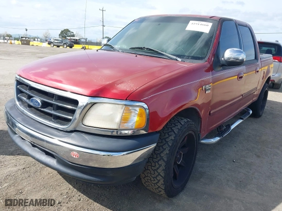 2001 Ford F-150 SuperCrew XLT with VIN 1FTRW07L71KD64069, listed as a IAAI auction lot 41914660 with 1 mi miles. Bid and sale history available at carsss.com. Image 16.