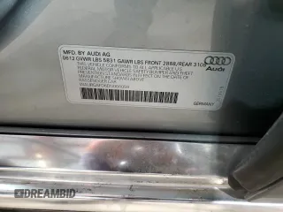 2013 Audi A8 3.0L with VIN WAURGAFD6DN004059, listed as a Copart auction lot 51054525 with 162,675 mi miles and Clean title. Bid and sale history available at DreamBid. Image 12.