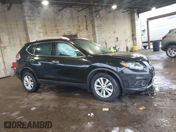 2014 Nissan Rogue S with VIN 5N1AT2MV5EC855520, listed as a IAAI auction lot 41510778 with 79,330 mi miles. Bid and sale history available at carsss.com. Image 1.