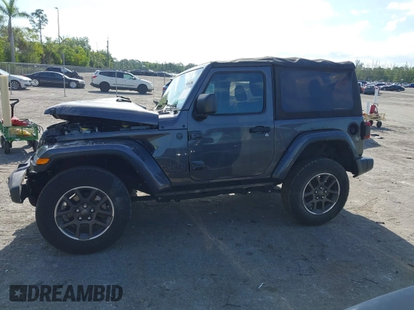 2021 Jeep Wrangler Sport S with VIN 1C4GJXAN7MW691190, listed as a IAAI auction lot 42028528 with 24,207 mi miles and . Bid and sale history available at DreamBid. Image 15.