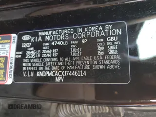 2018 Kia Sportage LX with VIN KNDPMCACXJ7446114, listed as a Copart auction lot 37712144 with 65,273 mi miles and Non Repairable. Bid and sale history available at DreamBid. Image 12.