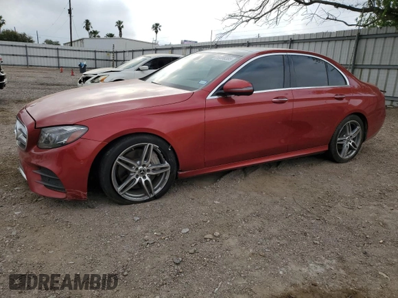 2019 Mercedes-Benz E 300 z VIN WDDZF4JB4KA518483, wystawiony jako Copart lot #50398385 z przebiegiem 59 390 mil mil oraz Szkoda całkowita • Salvage title. Historia ofert i sprzedaży dostępna na DreamBid. Obrazek 1.
