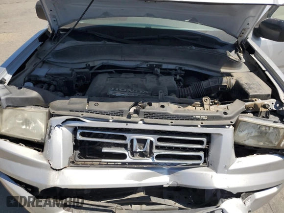 2007 Honda Ridgeline RT with VIN 2HJYK16267H517302, listed as a Copart auction lot 57607935 with Not provided miles and Salvage title. Bid and sale history available at DreamBid. Image 11.