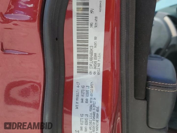 2017 Jeep Cherokee Sport with VIN 1C4PJLAB6HW669413, listed as a Copart auction lot 49135175 with 92,534 mi miles and Salvage Title. Bid and sale history available at carsss.com. Image 15.