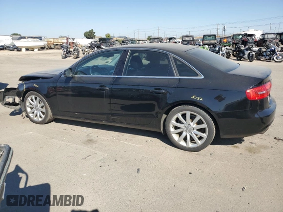 2013 Audi A4 Premium Plus with VIN WAUHFAFLXDA196776, listed as a Copart auction lot 71833604 with 85,051 mi miles and Salvage Title. Bid and sale history available at carsss.com. Image 2.