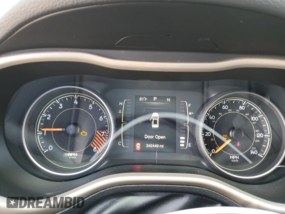2015 Jeep Cherokee North with VIN 1C4PJMCS7FW750727, listed as a Copart auction lot 54077855 with 242,449 mi miles and Clean Title. Bid and sale history available at carsss.com. Image 9.