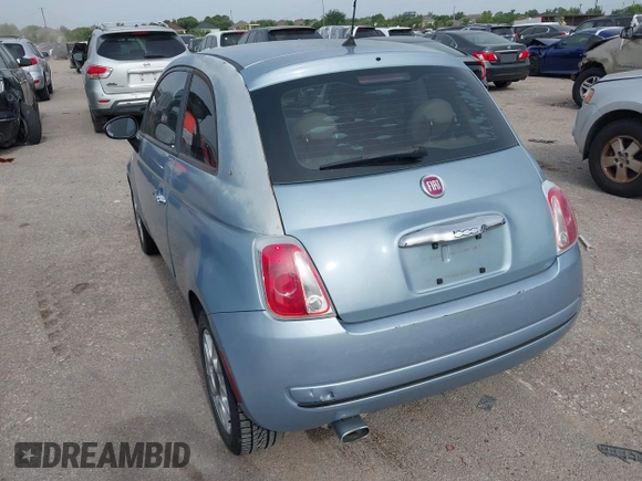 2013 FIAT 500 Pop with VIN 3C3CFFAR6DT566589, listed as a IAAI auction lot 42273230 with 134,496 mi miles and . Bid and sale history available at DreamBid. Image 3.