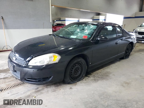 2006 Chevrolet Monte Carlo LS z VIN 2G1WJ15K769405187, wystawiony jako Copart lot #72058524 z przebiegiem 144 905 mil mil oraz Szkoda całkowita • Salvage title. Historia ofert i sprzedaży dostępna na DreamBid. Obrazek 1.