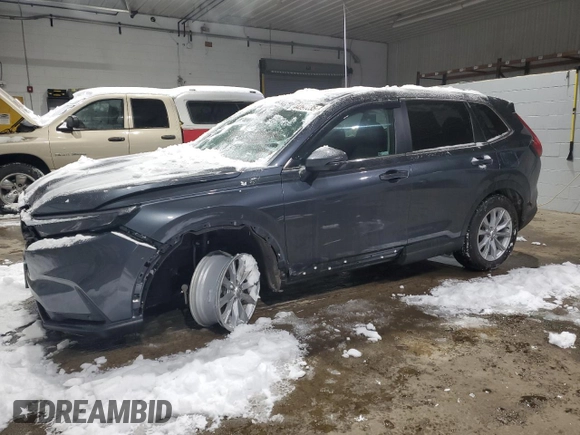 2024 Honda CR-V EX-L with VIN 2HKRS4H74RH427370, listed as a Copart auction lot 44397035 with 27,896 mi miles and Salvage Title. Bid and sale history available at carsss.com. Image 1.