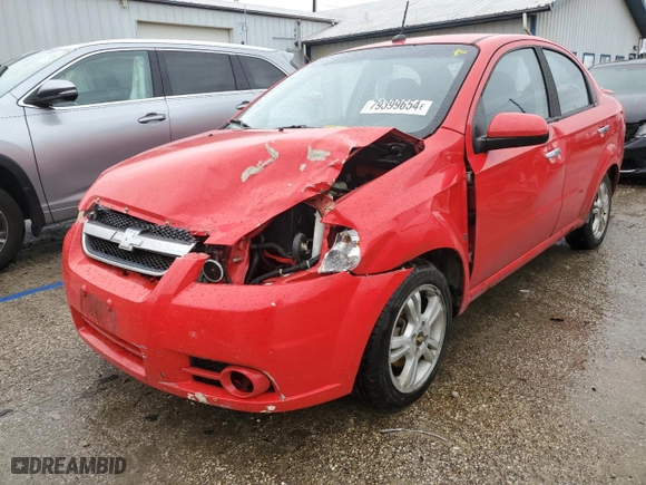 2009 Chevrolet Aveo LT w/2LT with VIN KL1TG56E59B669785, listed as a Copart auction lot 79399654 with 142,951 mi miles and Salvage Title. Bid and sale history available at carsss.com. Image 1.