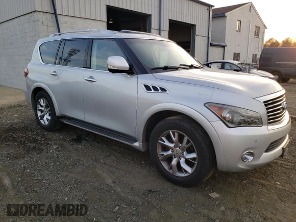 2011 Infiniti QX56 8-passenger with VIN JN8AZ2NC0B9300259, listed as a Copart auction lot 78878604 with 196,636 mi miles and Clean Title. Bid and sale history available at carsss.com. Image 4.