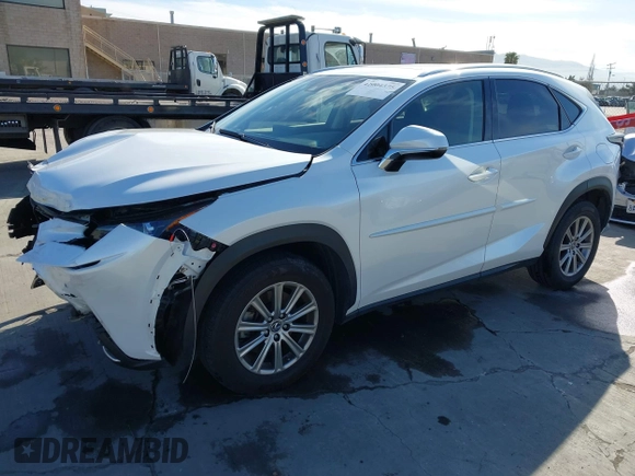 2018 Lexus NX with VIN JTJBARBZ5J2173750, listed as a IAAI auction lot 42004375 with 43,156 mi miles. Bid and sale history available at carsss.com. Image 2.