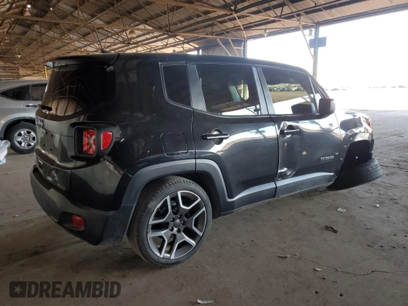 2021 Jeep Renegade Jeepster with VIN ZACNJCAB3MPM24919, listed as a Copart auction lot 87417404 with 90,257 mi miles and Salvage title. Bid and sale history available at DreamBid. Image 3.