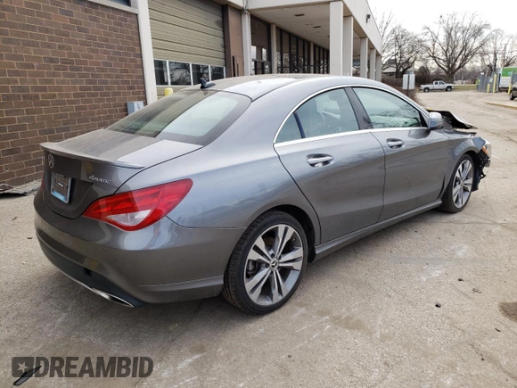 2019 Mercedes-Benz CLA with VIN WDDSJ4GB5KN723519, listed as a Copart auction lot 42684593 with 20,054 mi miles. Bid and sale history available at carsss.com. Image 3.