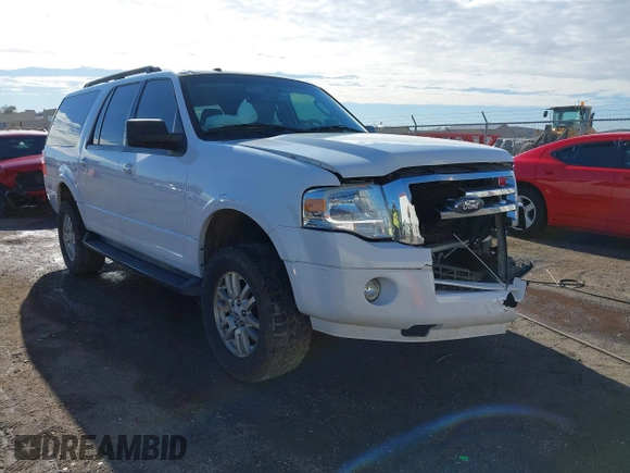 2013 Ford Expedition EL XLT with VIN 1FMJK1J58DEF12950, listed as a IAAI auction lot 40992286 with 185,786 mi miles. Bid and sale history available at carsss.com. Image 1.